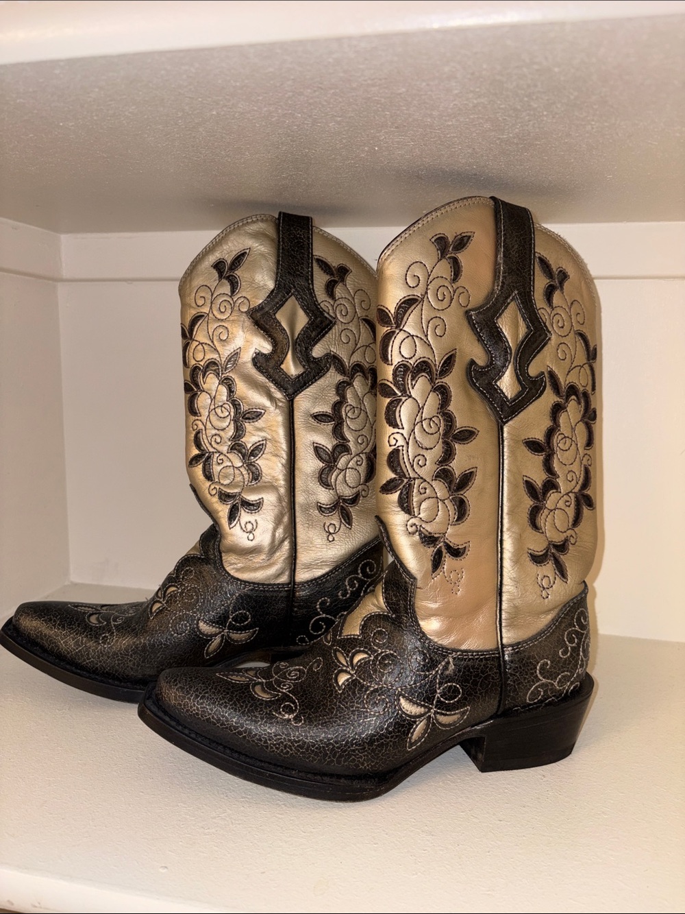 J.B. Dillon Leather Cowboy Boots